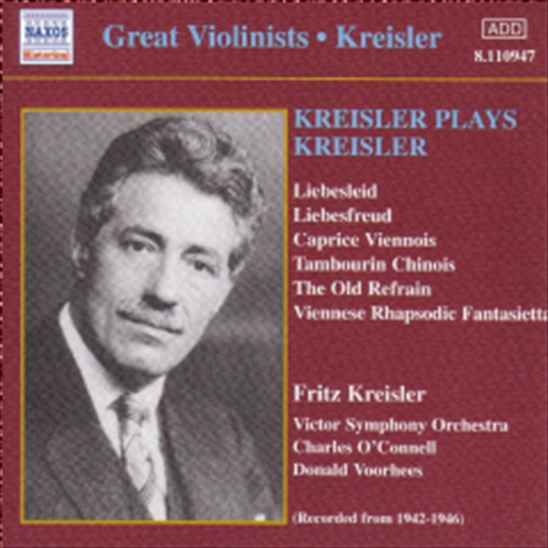Kreisler Plays Kreisler/Product Detail/Instrumental