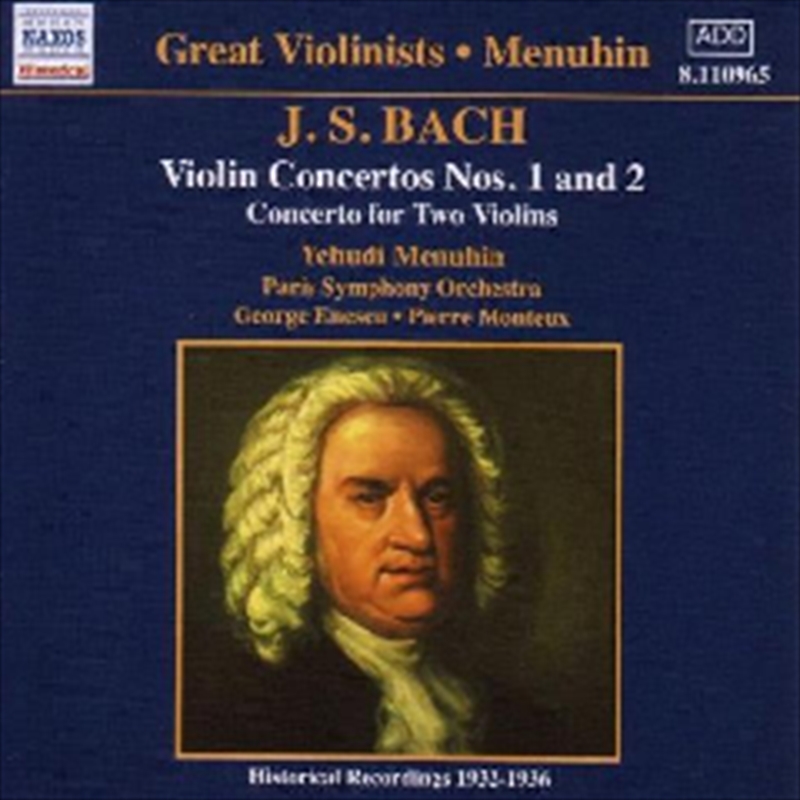 JS Bach: Violin Concertos Nos 1 & 2/Product Detail/Instrumental