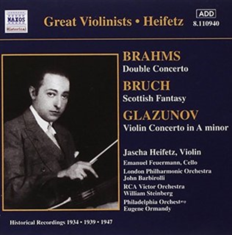 Brahms: Double Concerto/Bruch: Scottish Fantasy/Glazunov: Violin Concerto in A Minor/Product Detail/Classical