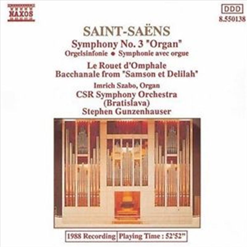 Saint-Saens Organ Symphony No 3/Product Detail/Classical