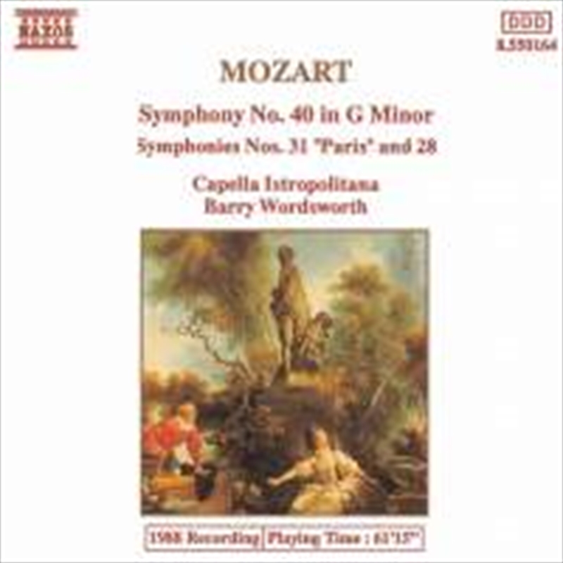 Mozart:Symphonies Nos.28,31,40/Product Detail/Music