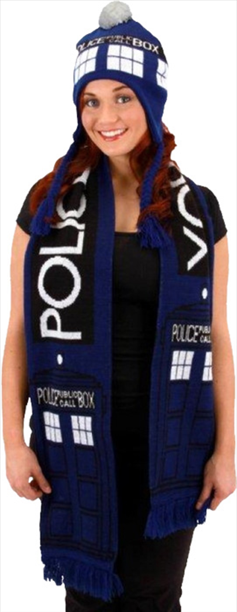 Doctor Who Tardis Scarf/Product Detail/Beanies & Headwear