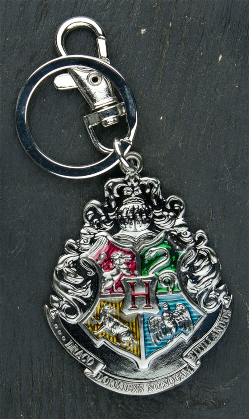 Harry Potter - Hogwarts Logo Metal Keychain/Product Detail/Keyrings