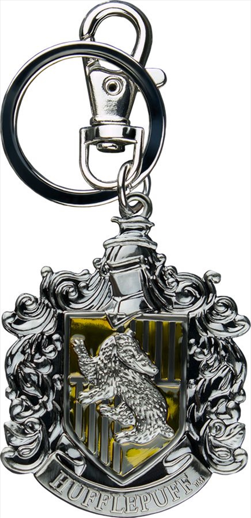 Hufflepuff Logo Metal Keychain/Product Detail/Keyrings
