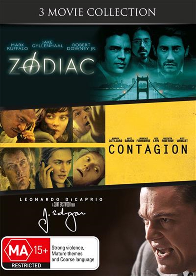 Zodiac / J. Edgar / Contagion/Product Detail/Thriller