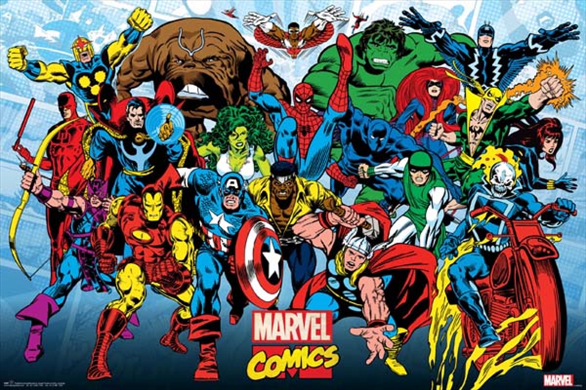 Marvel Comics - Retro Running/Product Detail/Posters & Prints