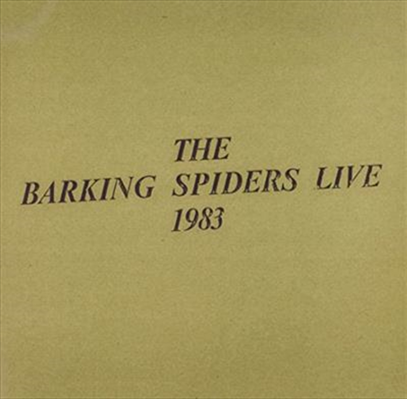 Barking Spiders Live 1993/Product Detail/Rock