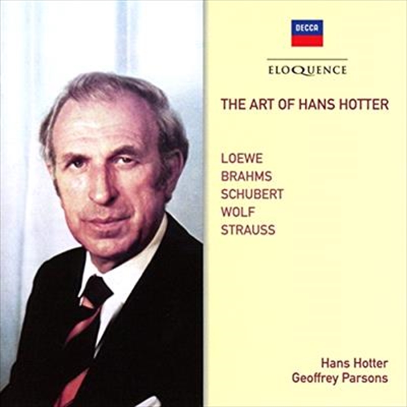 Art Of Hans Hotter- Loewe, Brahms, Schubert Etc, The/Product Detail/Classical