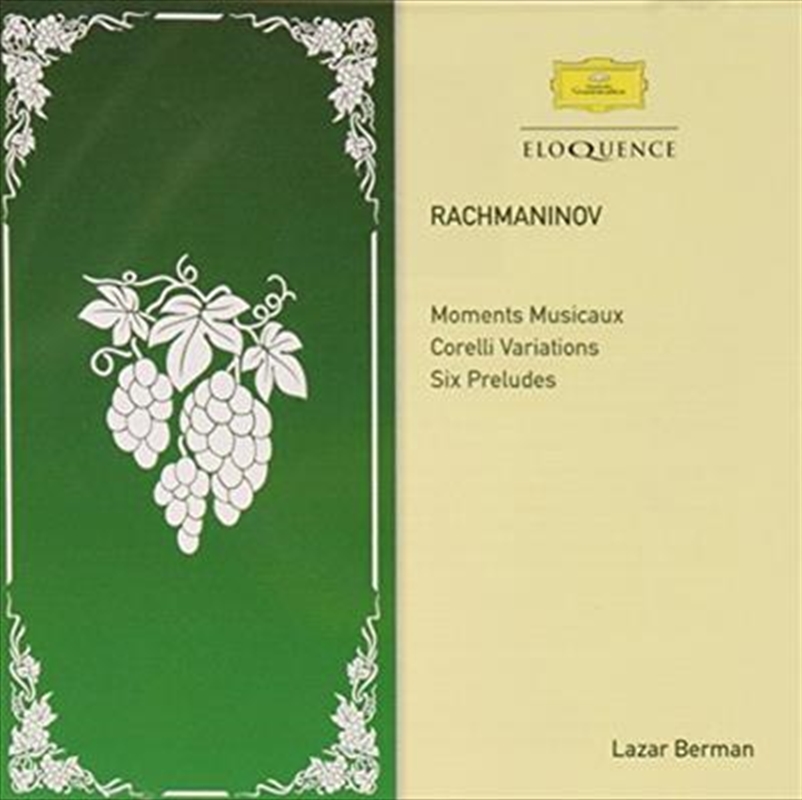 Rachmaninov- Moments Musicaux; Corelli Variations; Six Preludes/Product Detail/Classical