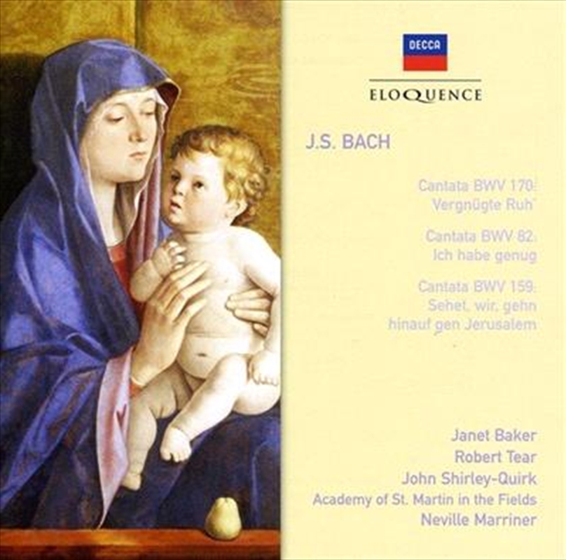 JS Bach: Cantatas BWV 82, 159 & 170/Product Detail/Classical
