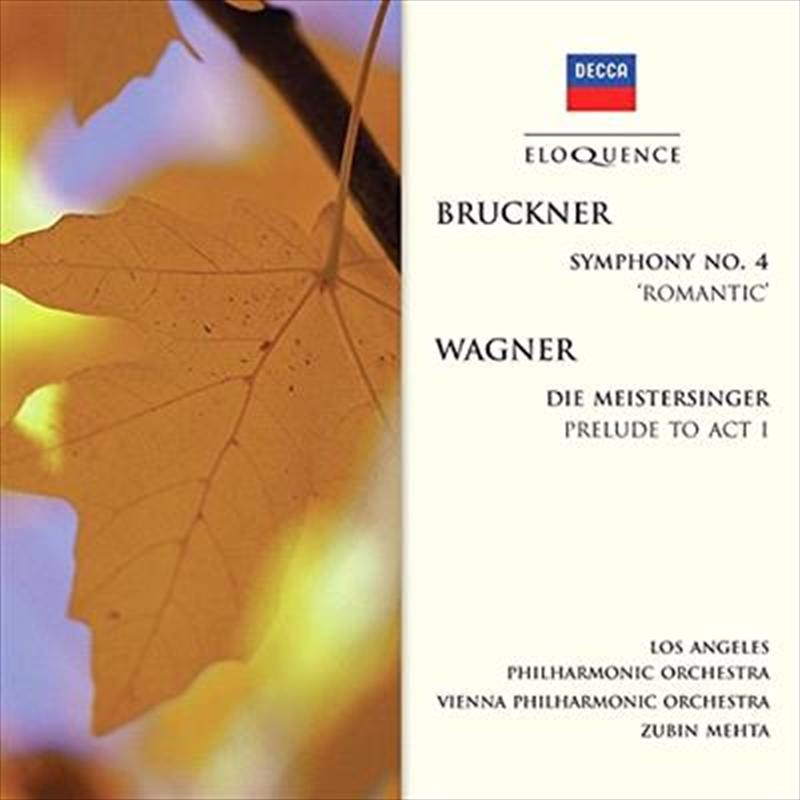 Bruckner - Symphony No 4 Romantic / Wagner -  Meistersingers/Product Detail/Classical