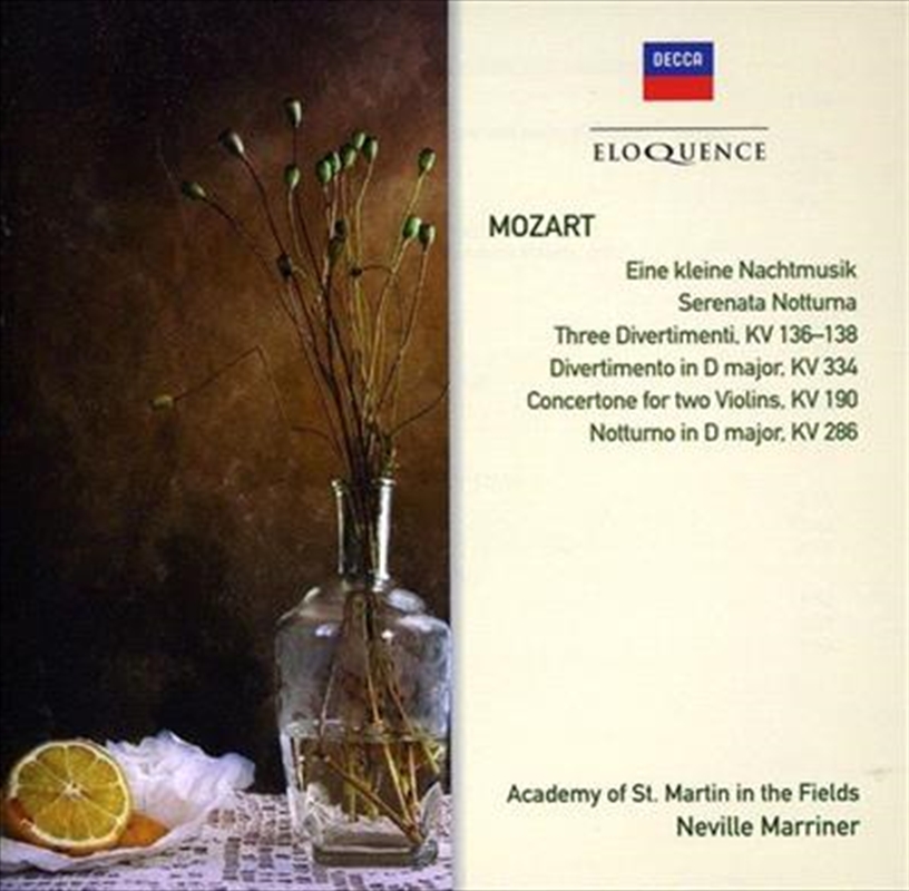 Mozart- Serenades and Divertimenti/Product Detail/Classical