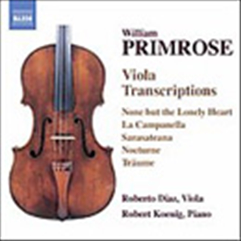 Primrose: Viola Transcriptions/Product Detail/Classical