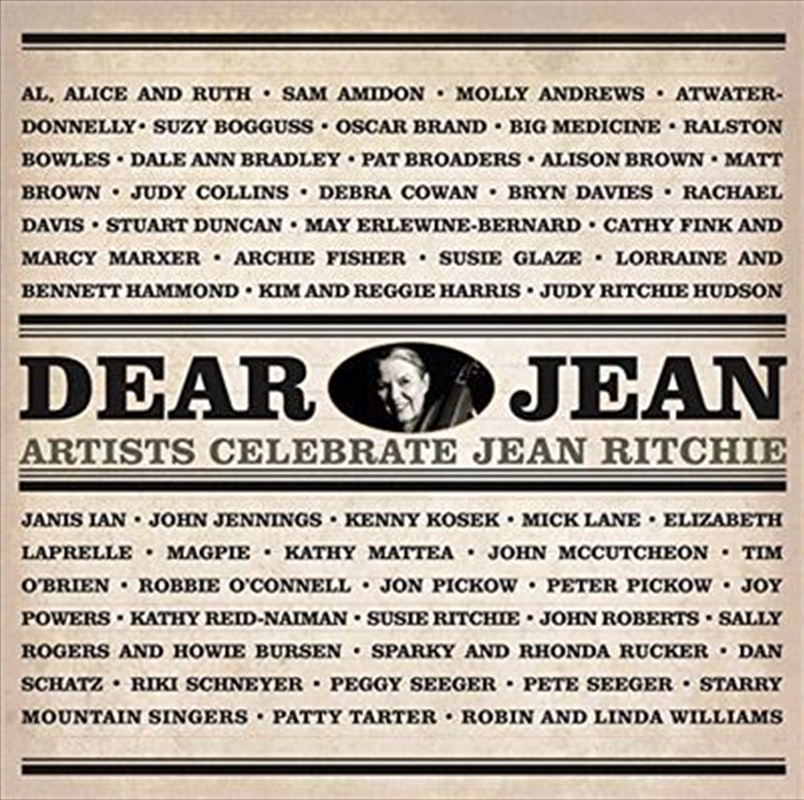 Dear Jean- Artists Celebrate Jean Ritchie/Product Detail/Various
