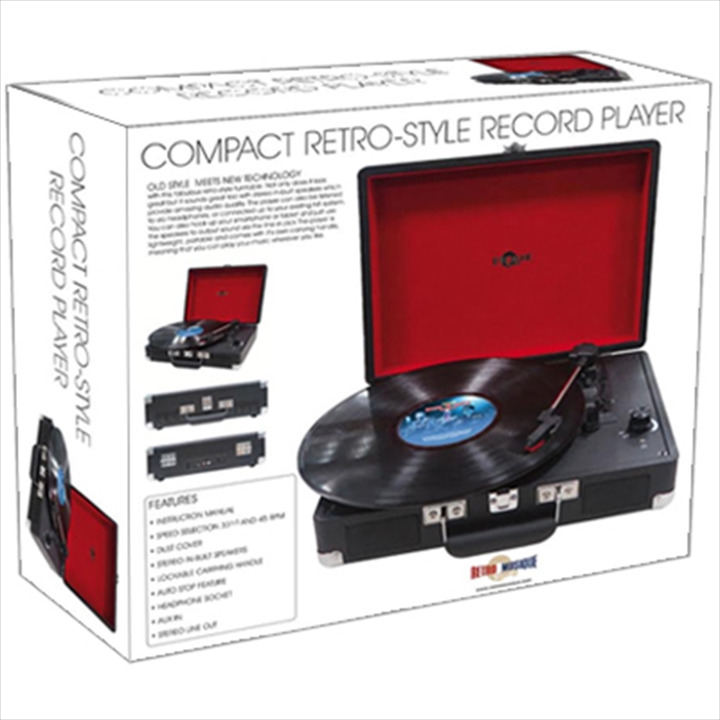 Compact Retro-Style Vinyl Record Player/Product Detail/Turntables