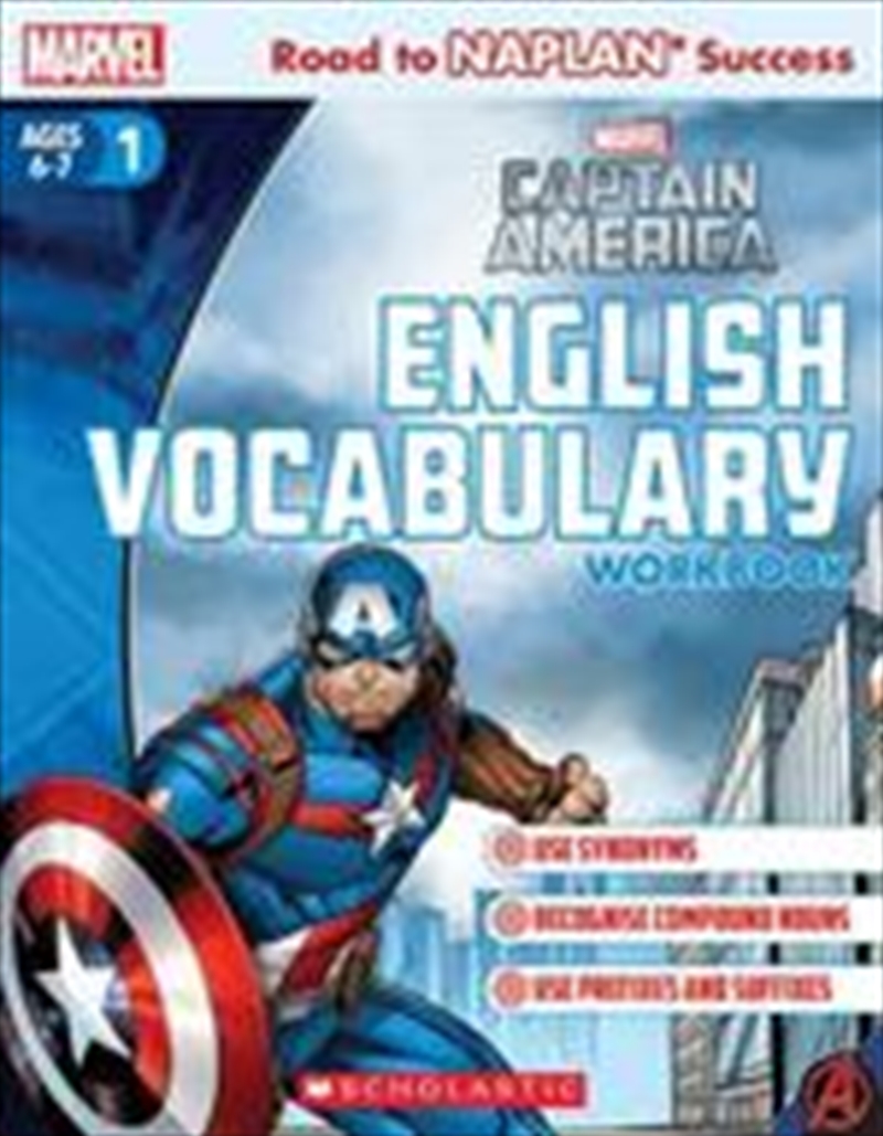 Marvel Workbook: Captain America Level 1 English Vocabulary/Product Detail/Children