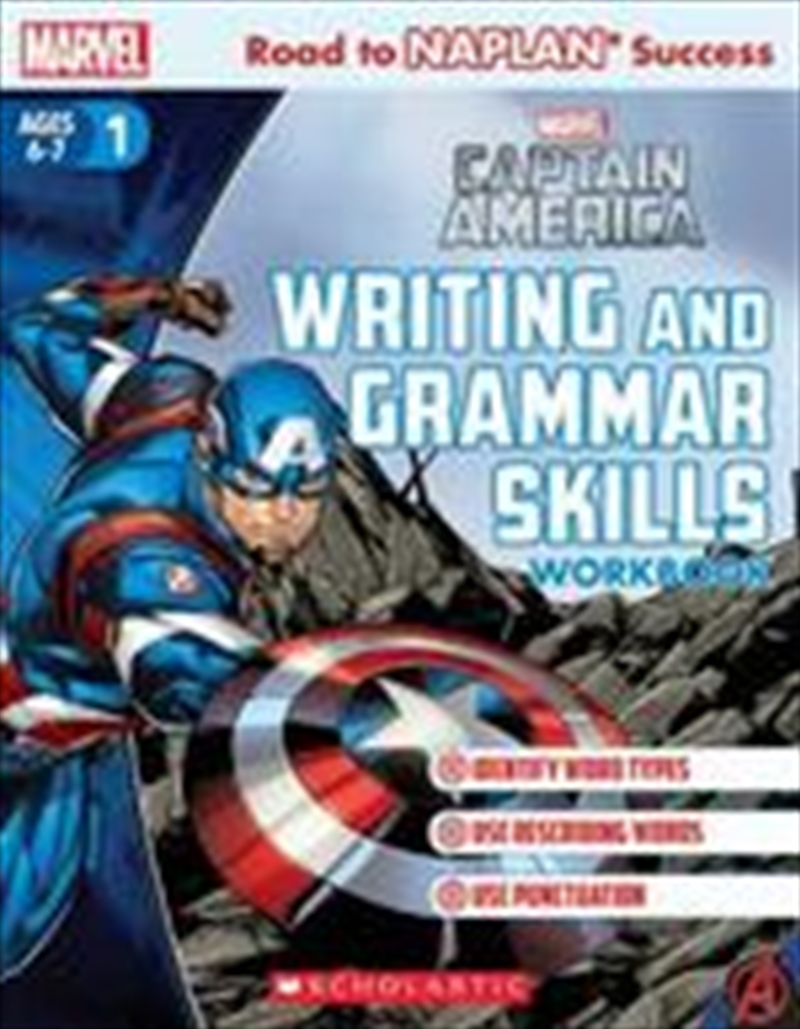 Marvel Workbook: Captain America Level 1 Writing and Grammar Skills/Product Detail/Children