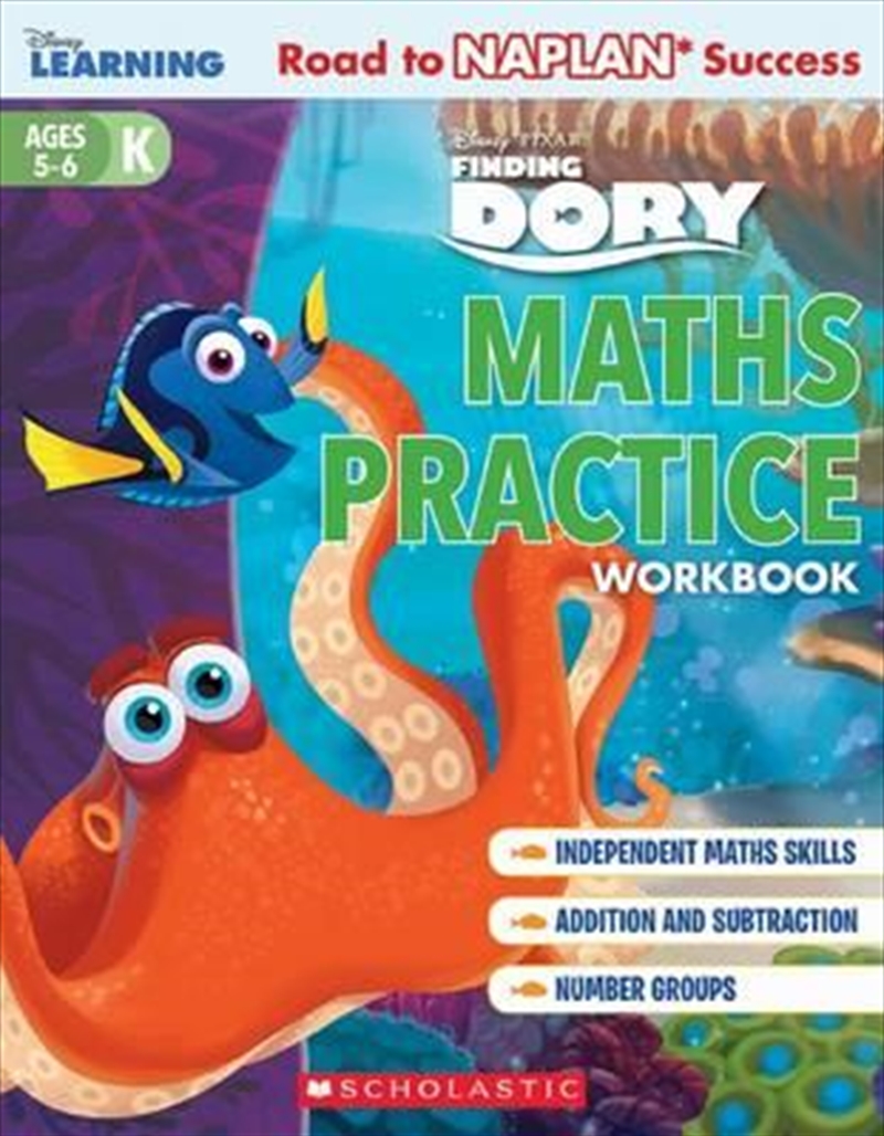 Disney Learning Workbook: Finding Dory Level K Maths Practice/Product Detail/Children