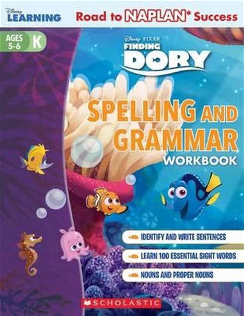 Disney Learning Workbook: Finding Dory Level K Spelling and Grammar/Product Detail/Children