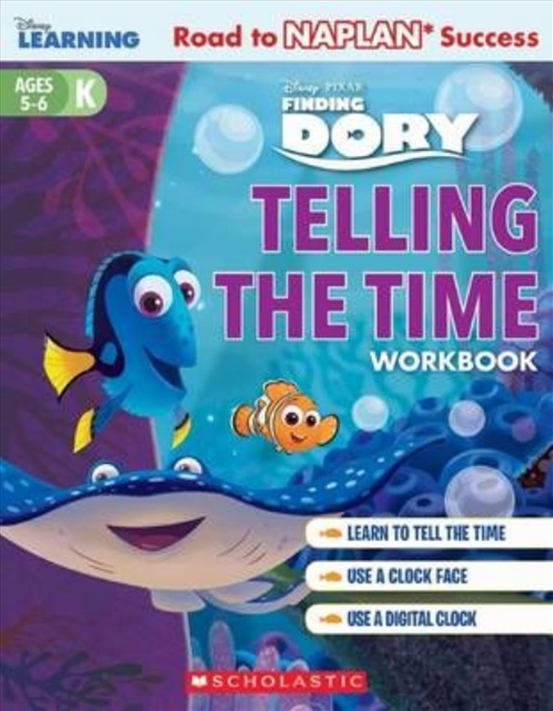 Disney Learning Workbook: Finding Dory Telling the Time Level K/Product Detail/Children