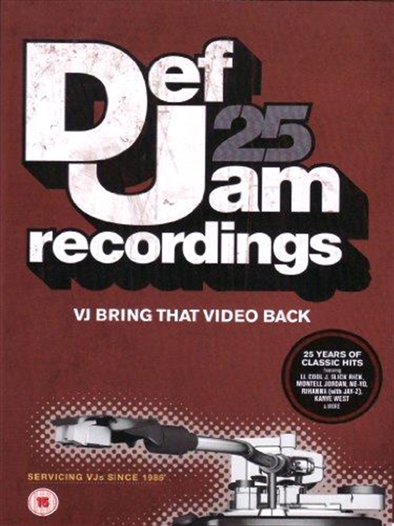 Def Jam 25- Vj Bring That Back 2010/Product Detail/Visual