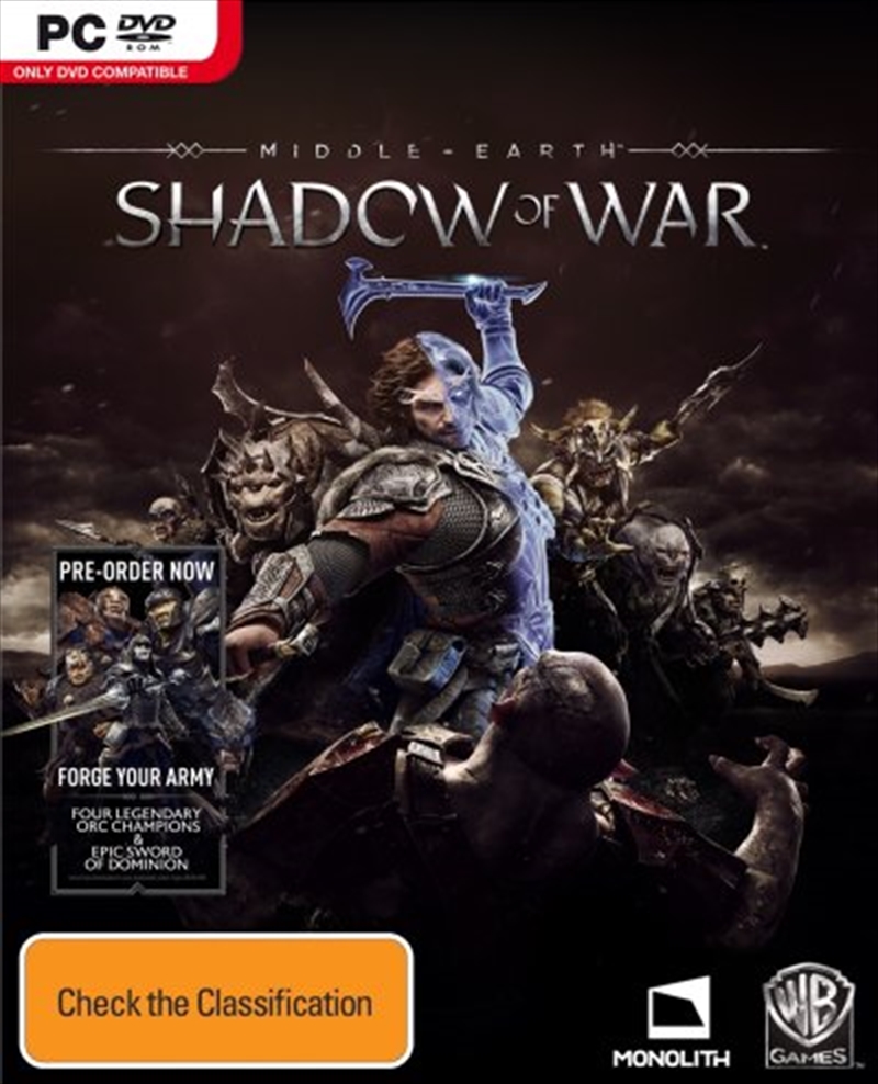 Middle Earth Shadow Of War/Product Detail/Action & Adventure