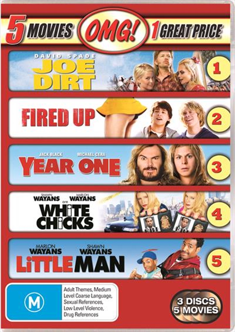 Fired Up! / Joe Dirt / Little Man / White Chicks / Year One OMG! - 5 Pack/Product Detail/Comedy