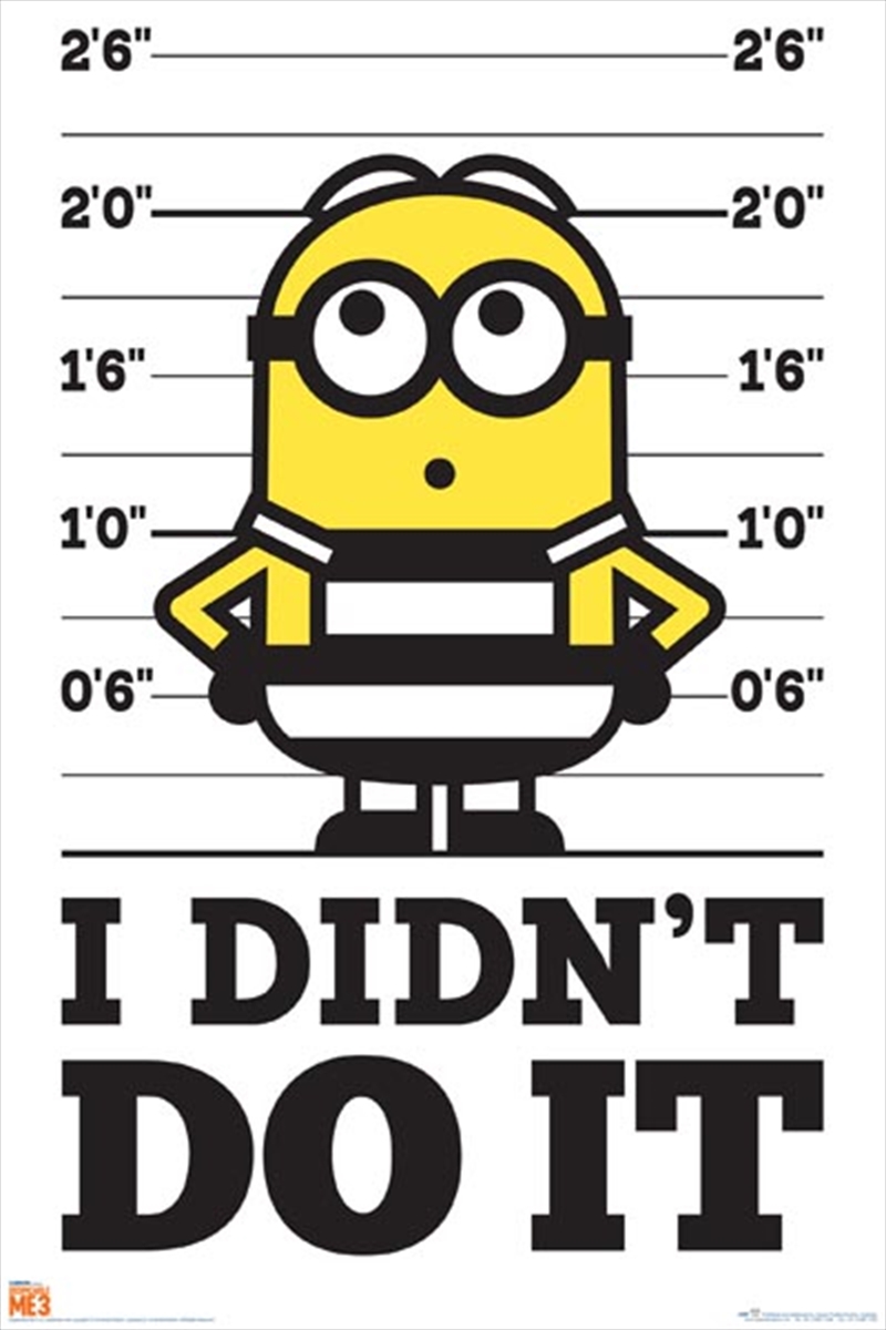Despicable Me 3 - I Didn't Do It/Product Detail/Posters & Prints