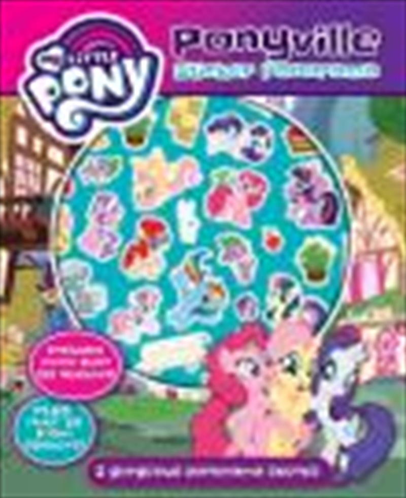 Read My Little Pony Ponyville Sticker Paperback Book Sanity