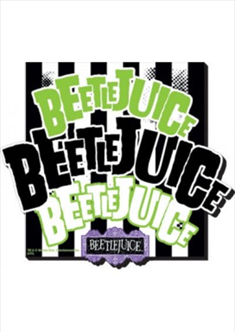 Beetlejuice Name 3 Chunky Magnet/Product Detail/Magnets