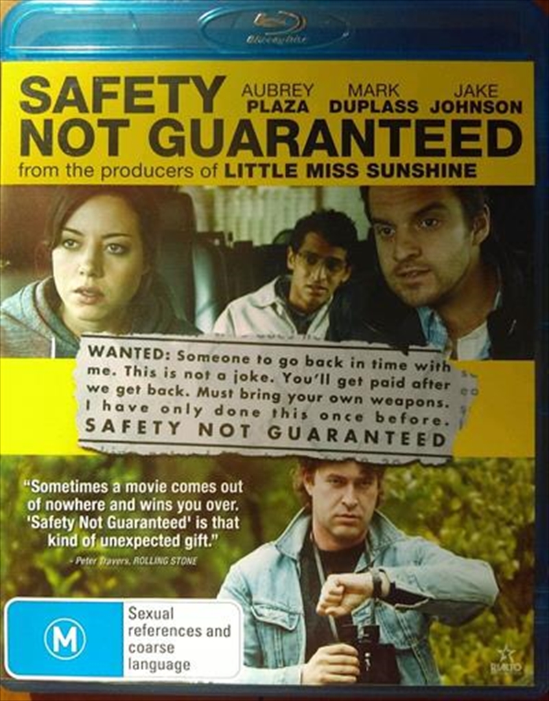 Safety Not Guaranteed: M15/Product Detail/Comedy