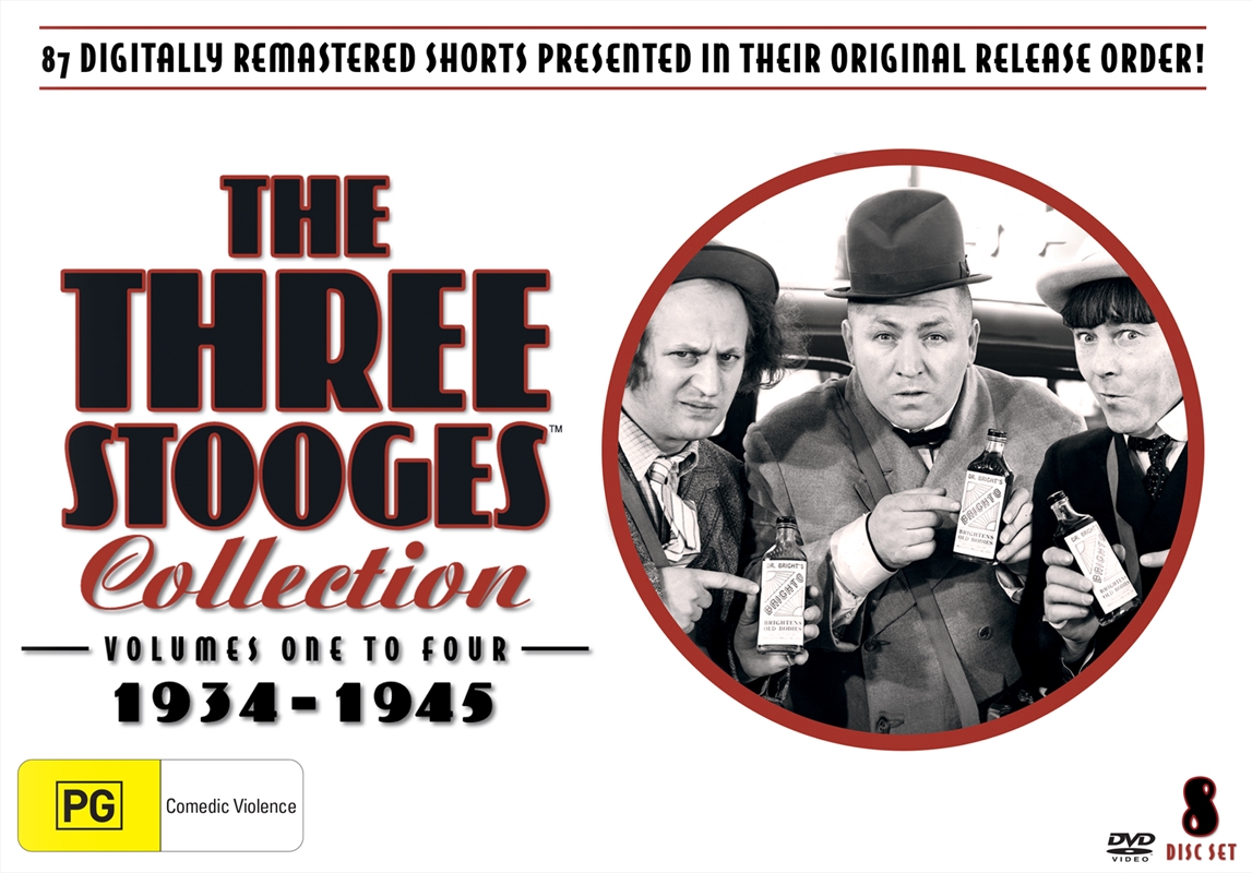 Three Stooges Vols 1-4 DVD/Product Detail/Comedy