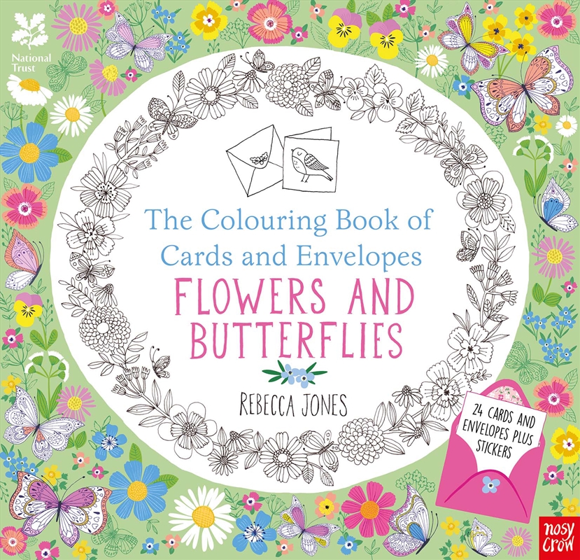 Colouring Cards and Envelopes - Flowers and Butterflies/Product Detail/Kids Colouring