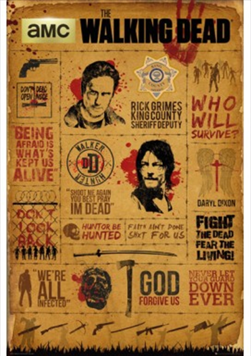The Walking Dead Infographic/Product Detail/Posters & Prints