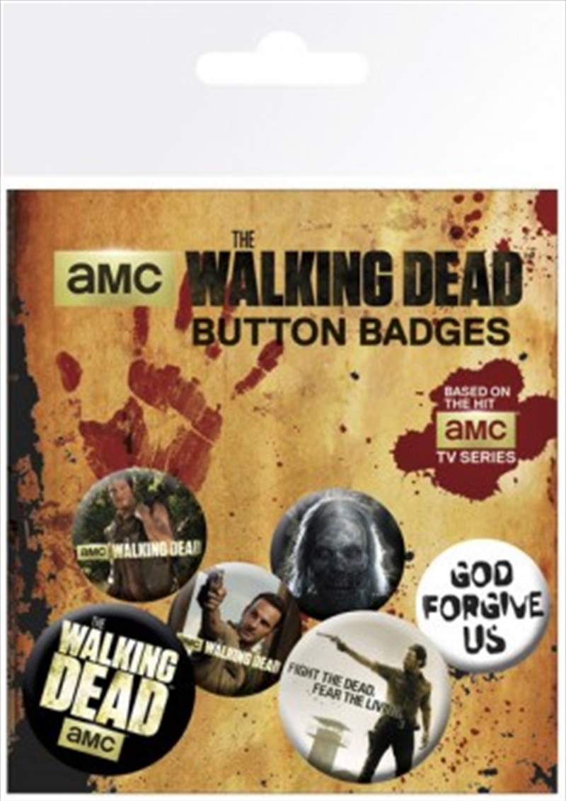The Walking Dead Badge 6 Pack/Product Detail/Buttons & Pins