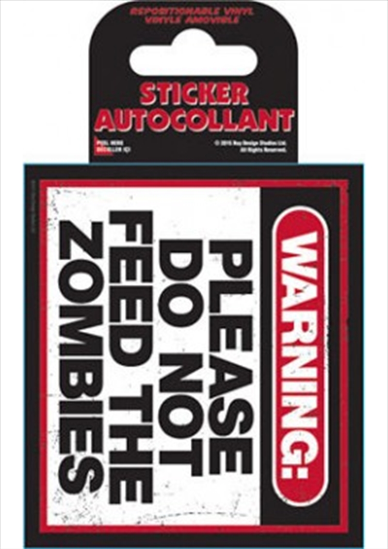 Zombie Warning/Product Detail/Stickers
