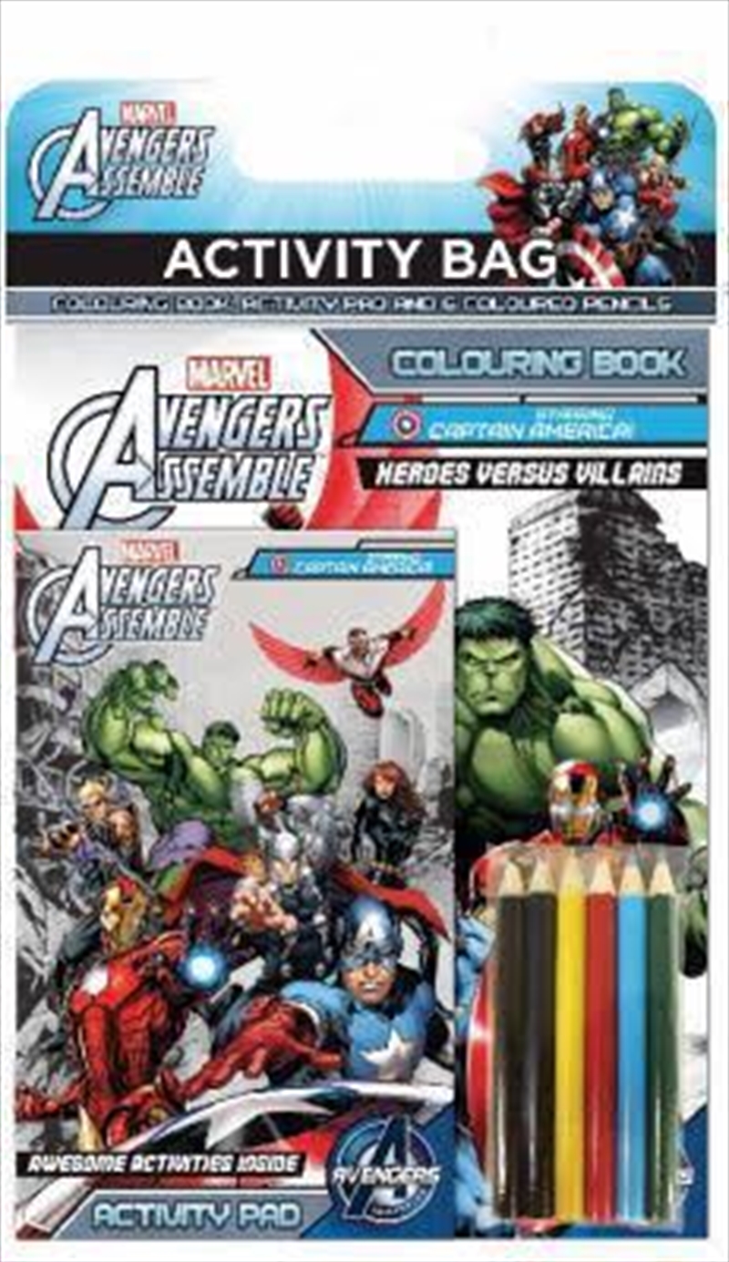 Avengers Assemble: Activity Bag (starring Captain America)/Product Detail/Arts & Crafts Supplies