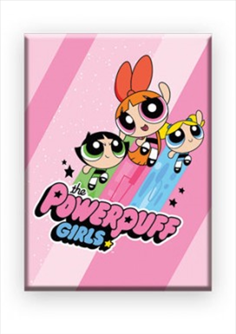 Powerpuff Girls Group Pink Sparkle Flat Magnet/Product Detail/Magnets