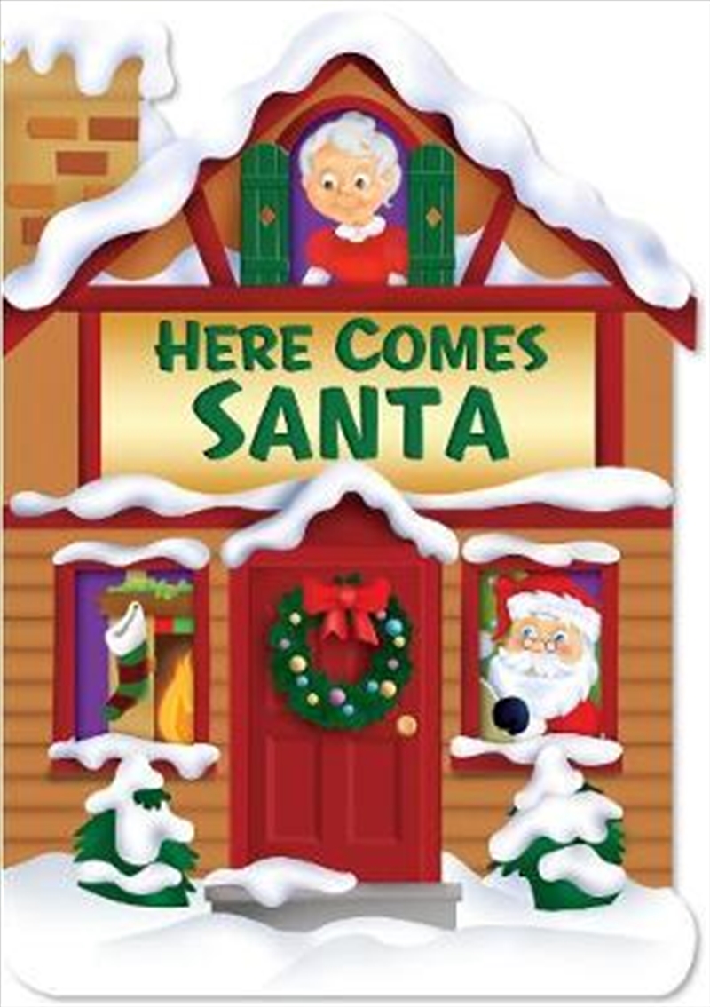 Christmas House Board Book Here Comes Santa/Product Detail/Fiction Books