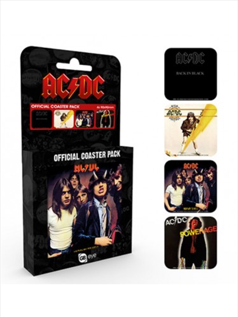 ACDC Albums (Set of 4 cork based drinks coasters)/Product Detail/Coolers & Accessories
