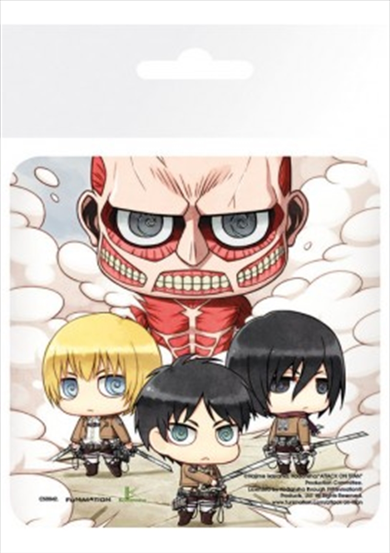 Attack on Titan Group (Single cork based drinks coaster)/Product Detail/Coolers & Accessories
