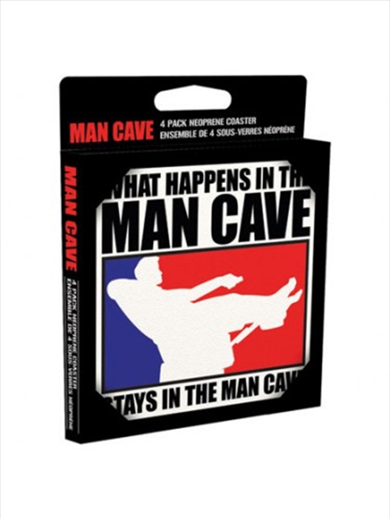 Man Cave (Set of 4 neoprene drinks coasters) poster/Product Detail/Novelty