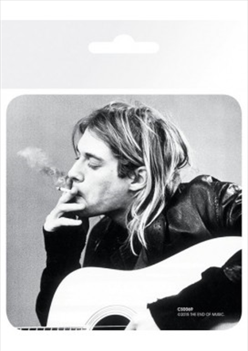 Kurt Cobain Smoking (Single cork based drinks coaster)/Product Detail/Coolers & Accessories