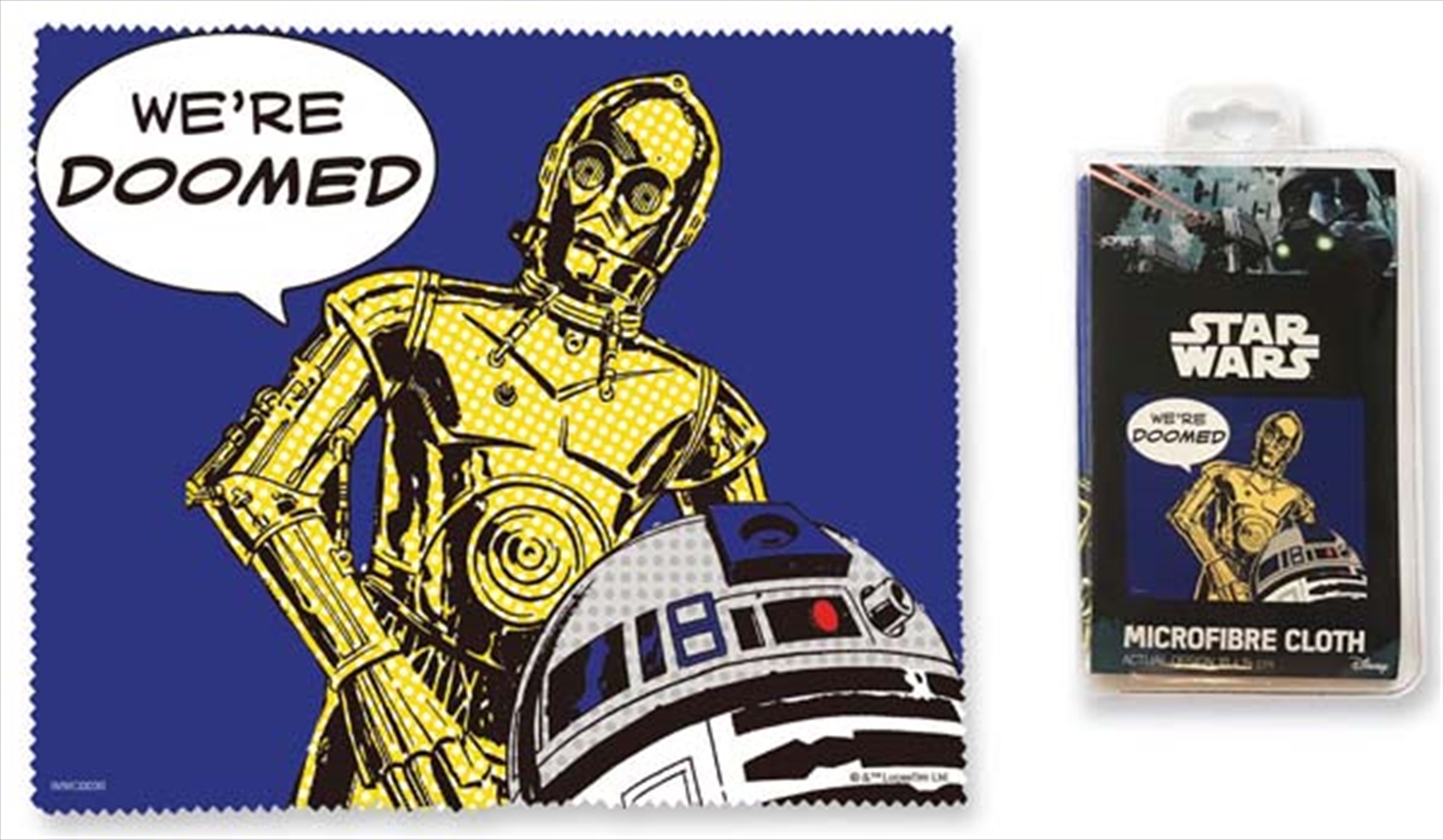 Droids Microfibre Cloth - We're Doomed/Product Detail/Cleaners