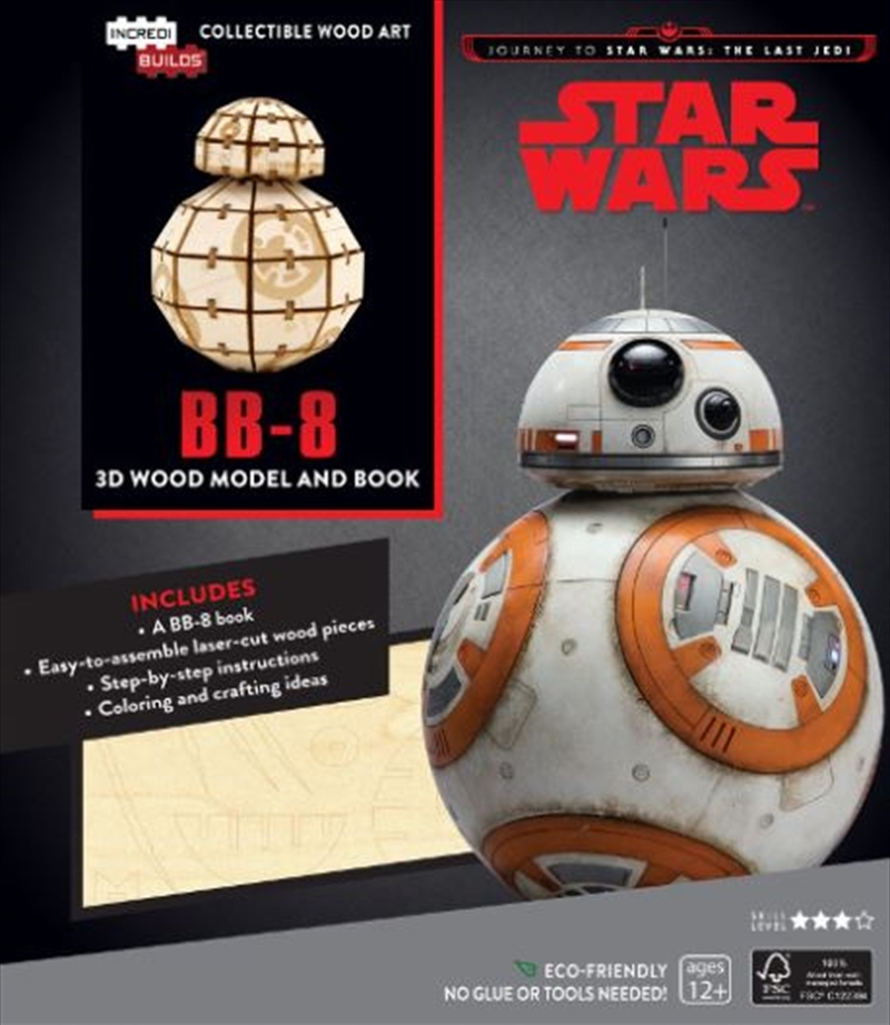 Incredibuilds Star Wars the Last Jedi BB8 Wood Model and Book/Product Detail/Building Sets & Blocks