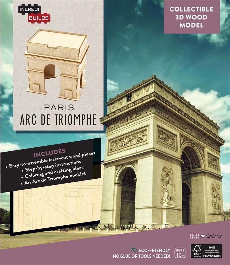 Incredibuilds Paris Arc De Triomphe 3D Wood Model/Product Detail/Building Sets & Blocks
