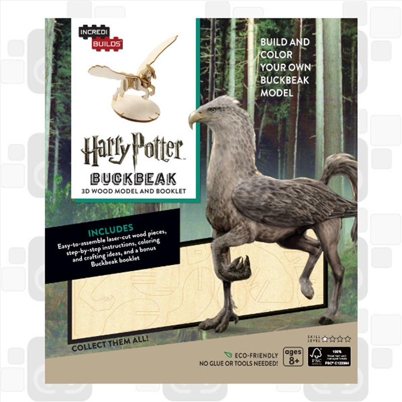 Incredibuilds Harry Potter Buckbeak 3D Wood Model and Booklet/Product Detail/Building Sets & Blocks