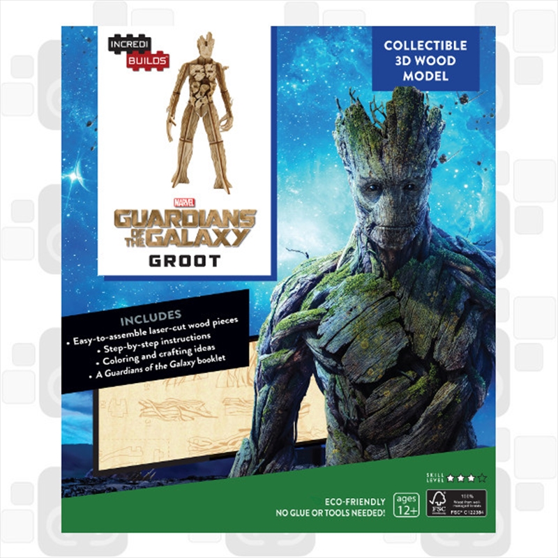 Incredibuilds Marvel Guardians of the Galaxy Groot 3D Wood Model/Product Detail/Building Sets & Blocks