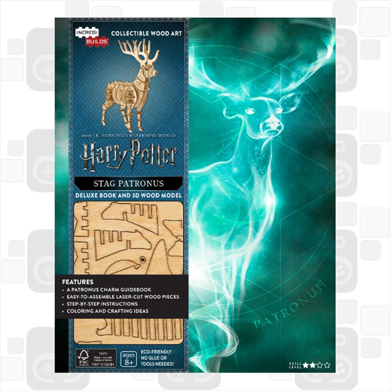 Incredibuilds Harry Potter Harrys Patronus 3D Wood Model and Book/Product Detail/Building Sets & Blocks