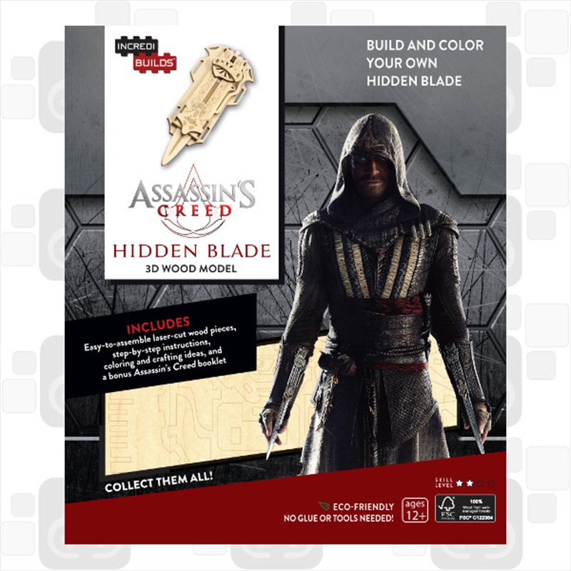 Incredibuilds Assassins Creed Hidden Blade 3D Wood Model/Product Detail/Building Sets & Blocks